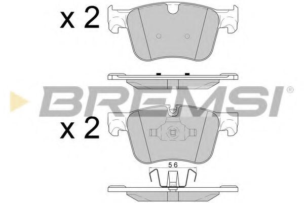 Тормозные колодки BREMSI BP3598