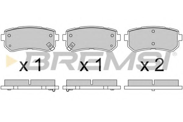 Тормозные колодки BREMSI BP3614