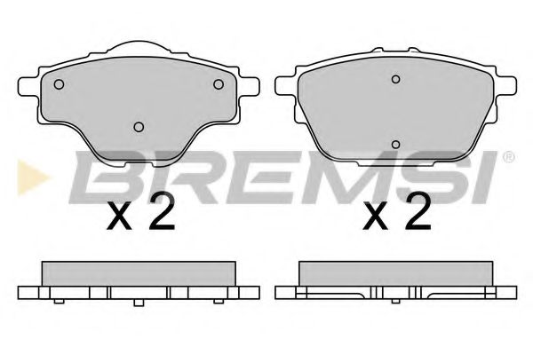 Тормозные колодки BREMSI BP3625