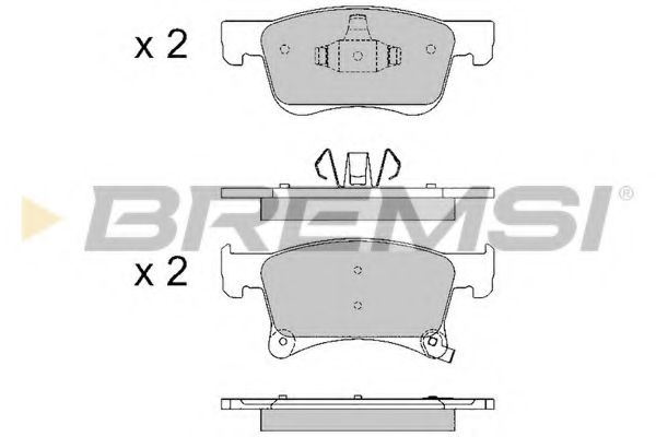 Тормозные колодки BREMSI BP3644
