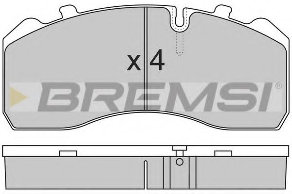 Тормозные колодки BREMSI BP7284