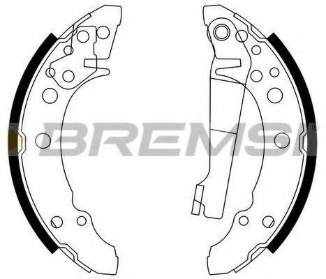 Тормозные колодки BREMSI GF0016