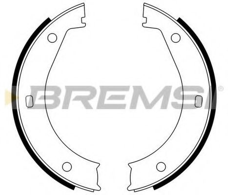 Тормозные колодки ручника BREMSI GF0076