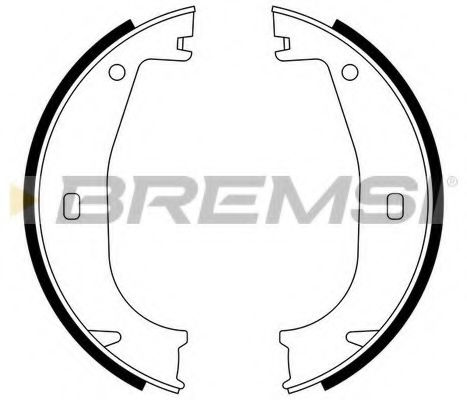 Тормозные колодки ручника BREMSI GF0078