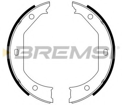 Тормозные колодки ручника BREMSI GF0080