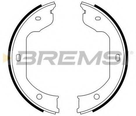 Тормозные колодки ручника BREMSI GF0081