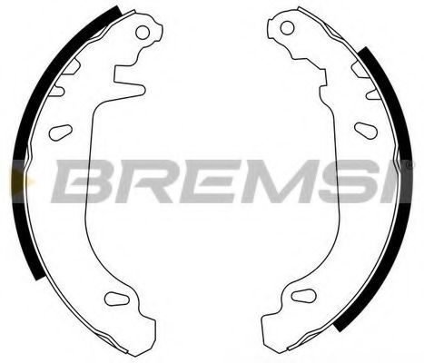 Тормозные колодки BREMSI GF0105