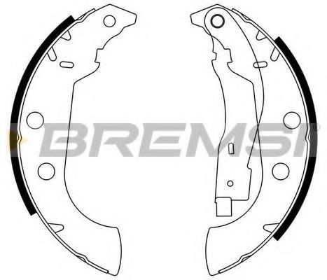 Тормозные колодки BREMSI GF0107