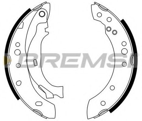 Тормозные колодки BREMSI GF0108