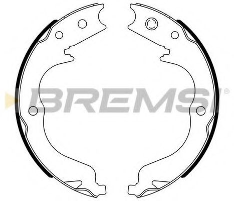 Тормозные колодки ручника BREMSI GF0109
