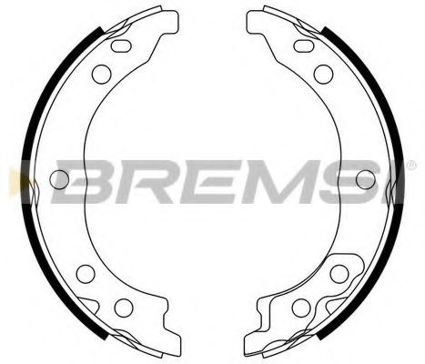 Тормозные колодки ручника BREMSI GF0187