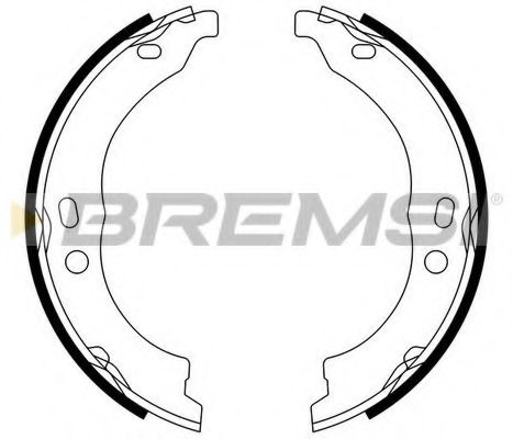 Тормозные колодки ручника BREMSI GF0188