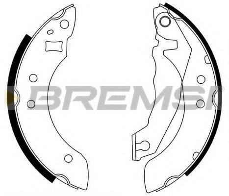 Гальмівні колодки BREMSI GF0200