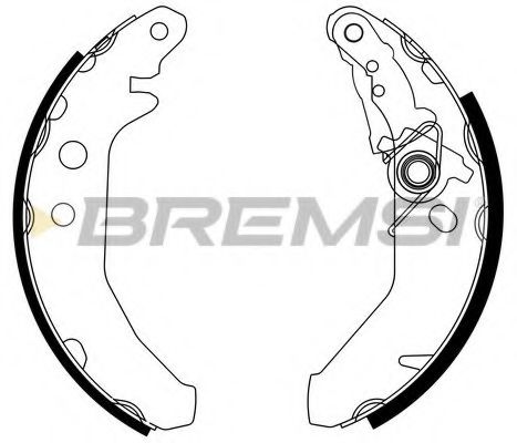 Тормозные колодки BREMSI GF0225-1