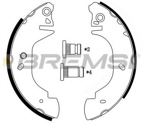 Тормозные колодки BREMSI GF0230