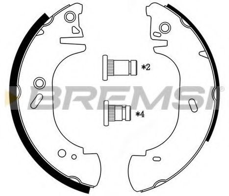 Тормозные колодки BREMSI GF0231