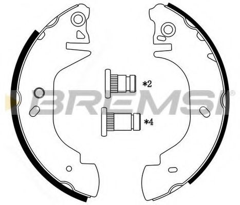Тормозные колодки BREMSI GF0232