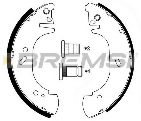 Тормозные колодки BREMSI GF0233