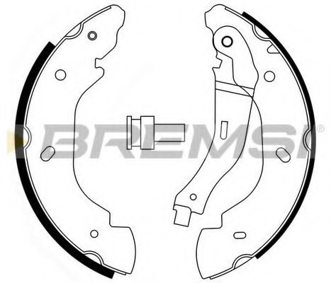 Тормозные колодки BREMSI GF0240