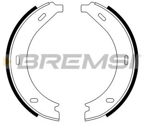 Тормозные колодки ручника BREMSI GF0305