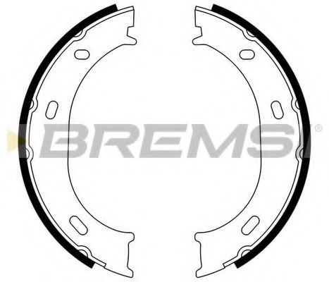 Тормозные колодки ручника BREMSI GF0306