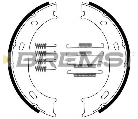 Тормозные колодки ручника BREMSI GF0306-1