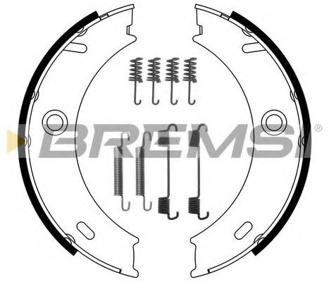 Тормозные колодки ручника BREMSI GF0307-1