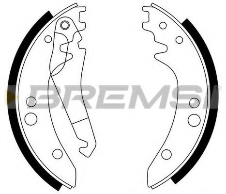 Тормозные колодки ручника BREMSI GF0309