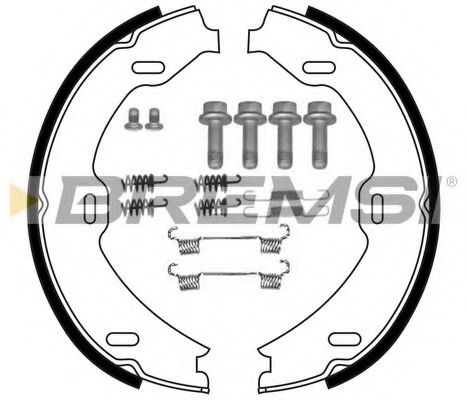 Тормозные колодки ручника BREMSI GF0311-1
