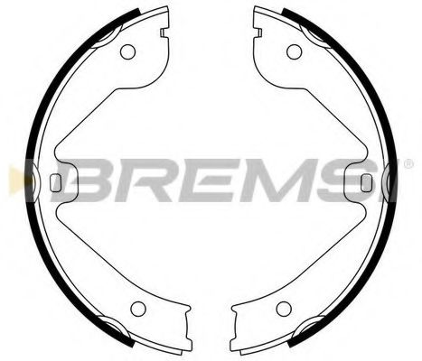Тормозные колодки ручника BREMSI GF0314