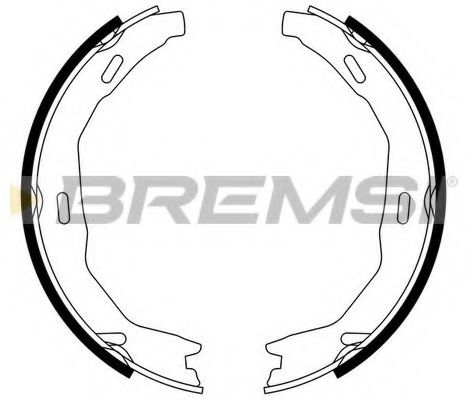 Тормозные колодки ручника BREMSI GF0317