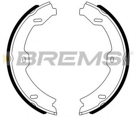 Тормозные колодки ручника BREMSI GF0318