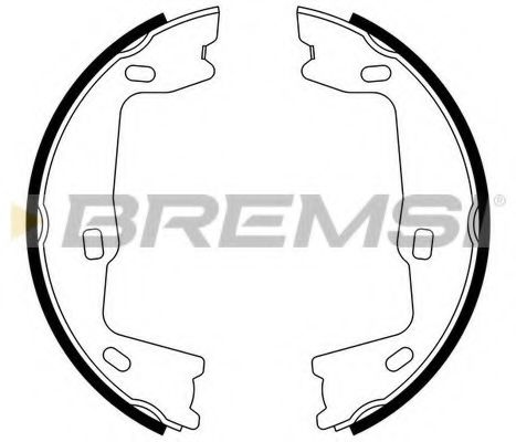 Тормозные колодки ручника BREMSI GF0349
