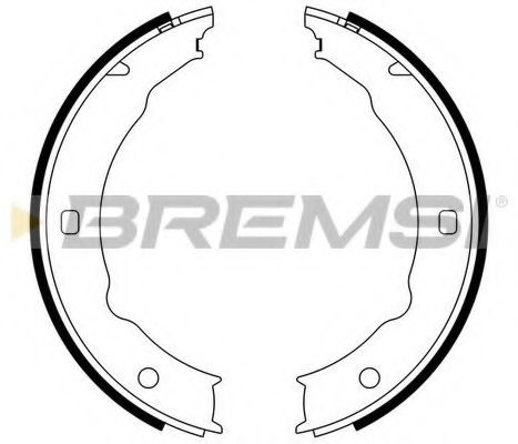 Тормозные колодки ручника BREMSI GF0387