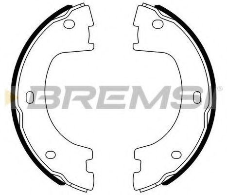 Тормозные колодки ручника BREMSI GF0560