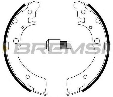 Гальмівні колодки BREMSI GF0706