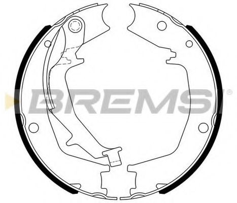 Тормозные колодки ручника BREMSI GF0727