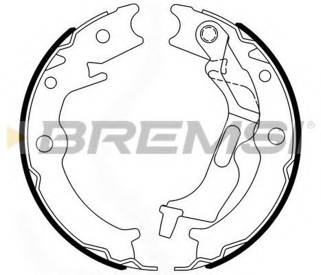 Тормозные колодки ручника BREMSI GF0729