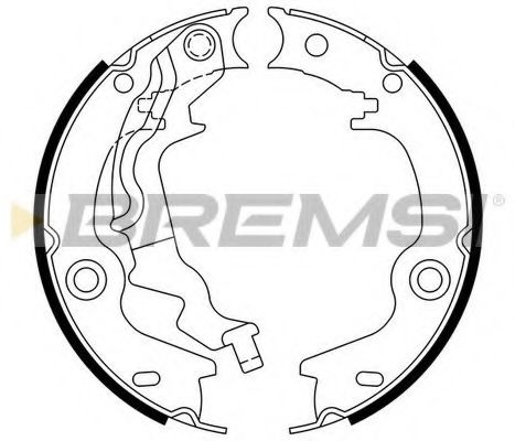 Тормозные колодки ручника BREMSI GF0759