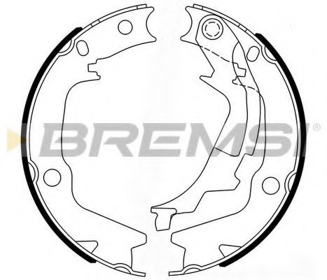 Тормозные колодки ручника BREMSI GF0766