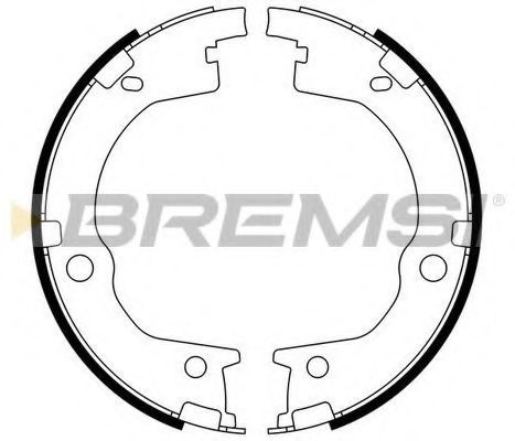 Тормозные колодки ручника BREMSI GF0803