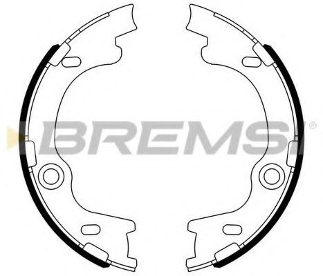 Тормозные колодки ручника BREMSI GF0804