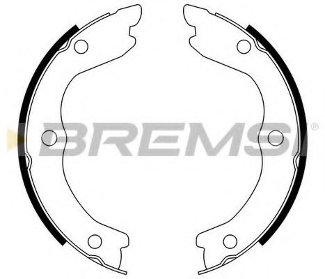Тормозные колодки ручника BREMSI GF0870