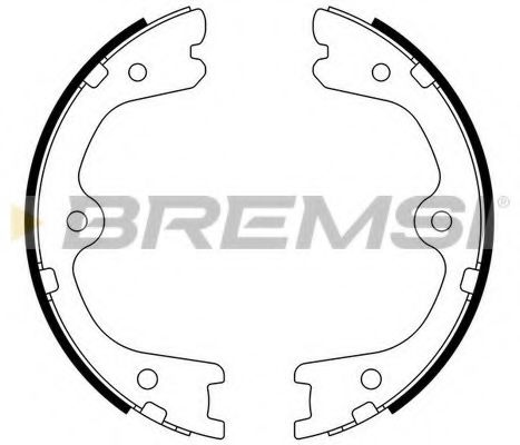 Тормозные колодки ручника BREMSI GF0872