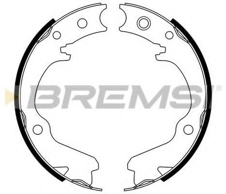 Тормозные колодки ручника BREMSI GF0891