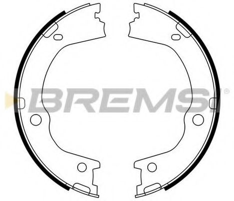 Тормозные колодки ручника BREMSI GF0898