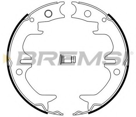 Тормозные колодки ручника BREMSI GF0962