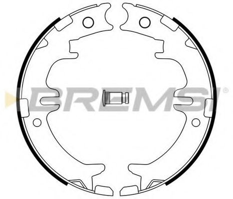 Тормозные колодки ручника BREMSI GF0964