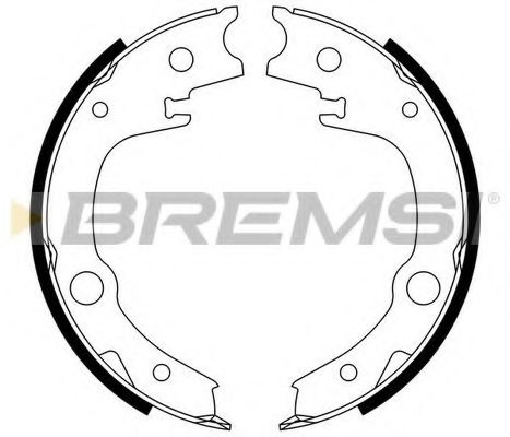 Тормозные колодки ручника BREMSI GF0966
