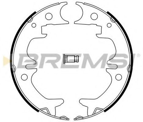 Тормозные колодки ручника BREMSI GF0968